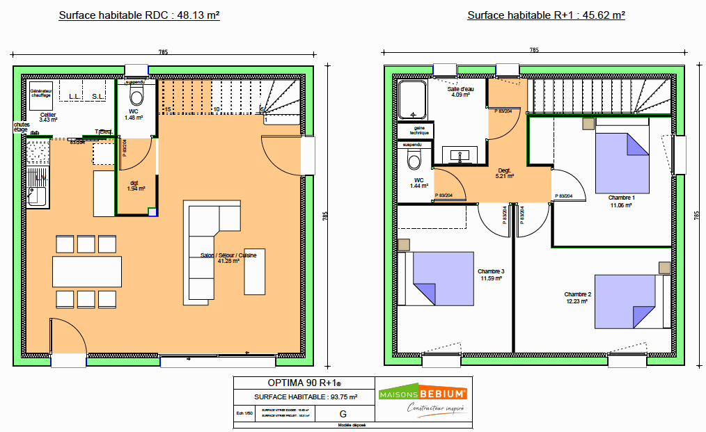 Maison à étage De 90 M2 R 1 Prix