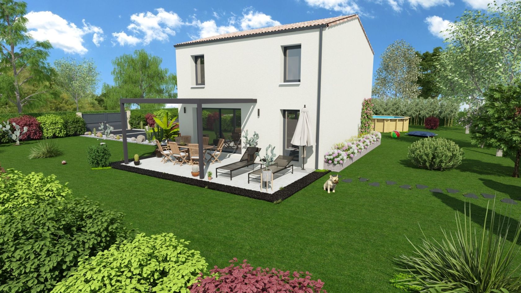 Projet de construction d'une maison 92.62 m² avec terrain à JAILLANS (26)