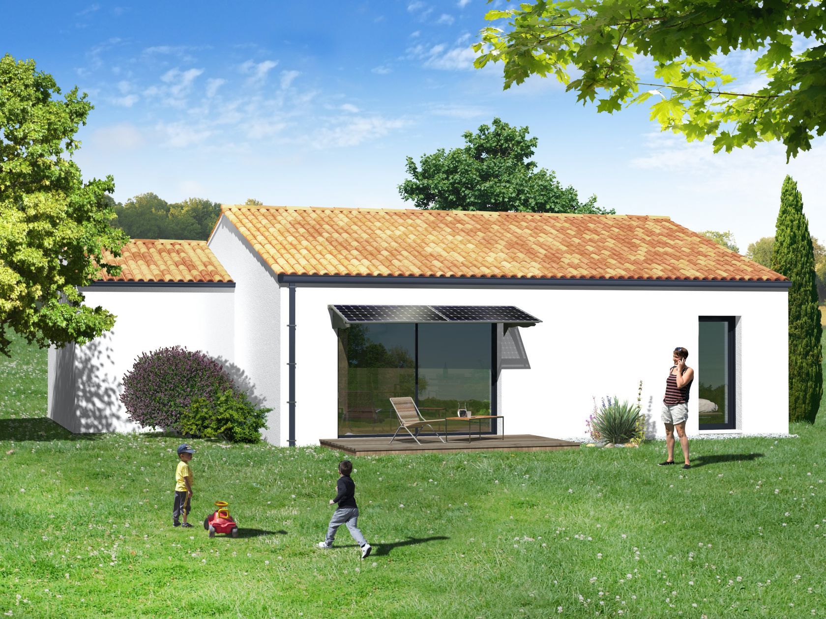 Projet de construction d'une maison 80.07 m² avec terrain à SAINT-MARCEL-LES-SAUZET (26)