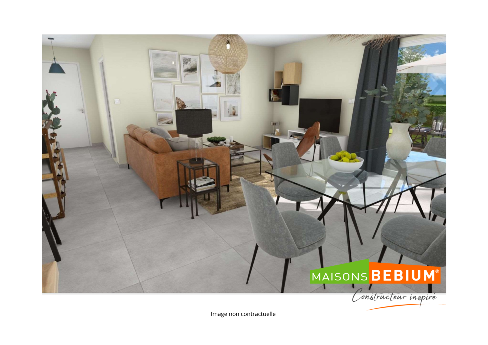 Projet de construction d'une maison 80.07 m² avec terrain à EGLISENEUVE-PRES-BILLOM (63)