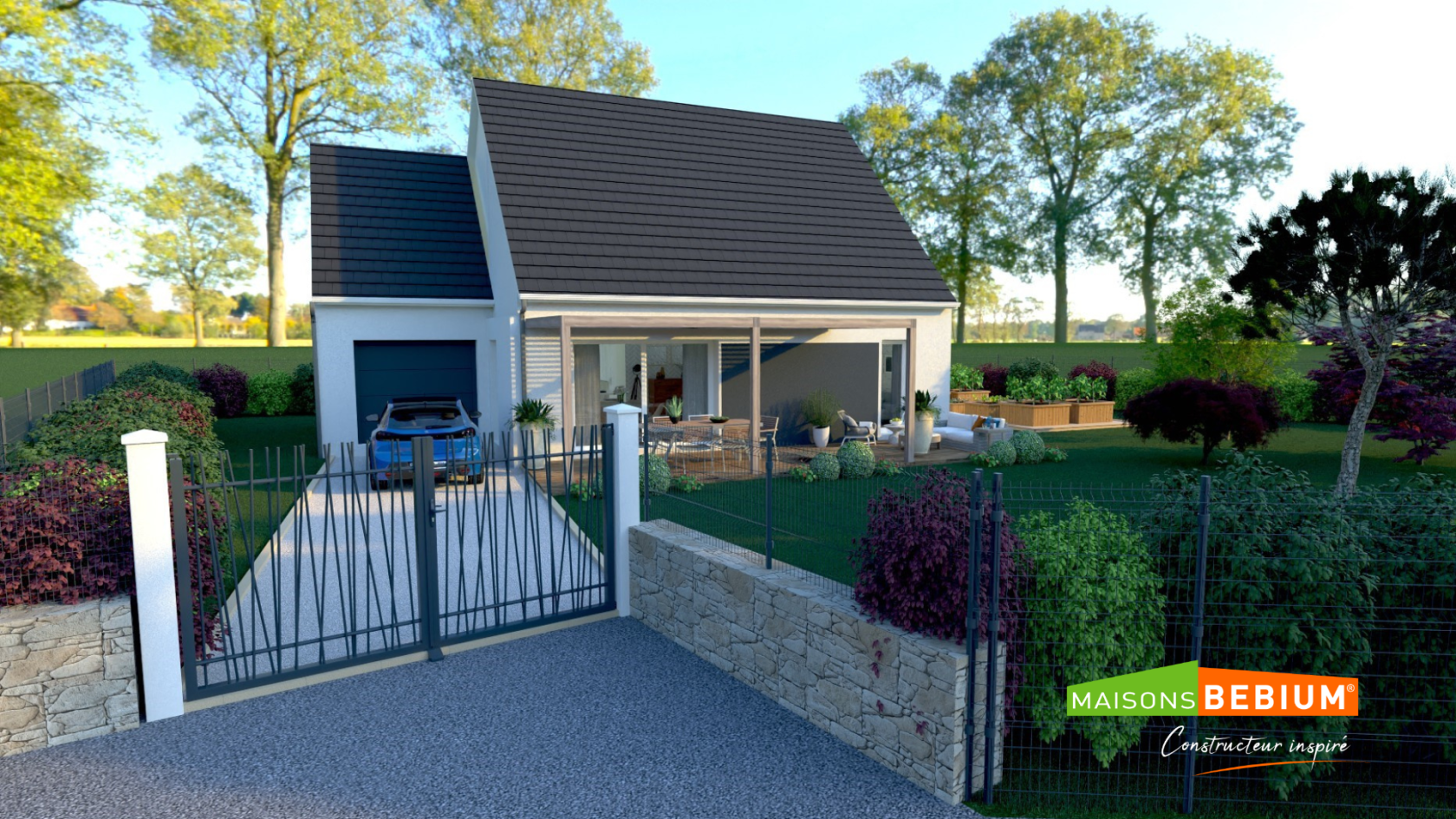 Projet de construction d'une maison 80.1 m², garage, avec terrain à CEYSSAT (63)