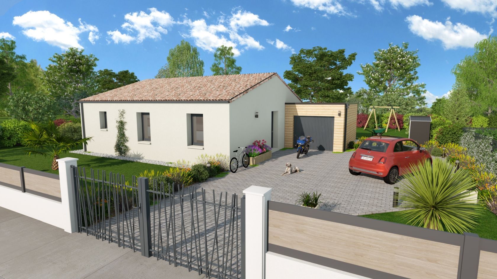 Projet de construction d'une maison 80.07 m² avec terrain à MAUZE-SUR-LE-MIGNON (79)