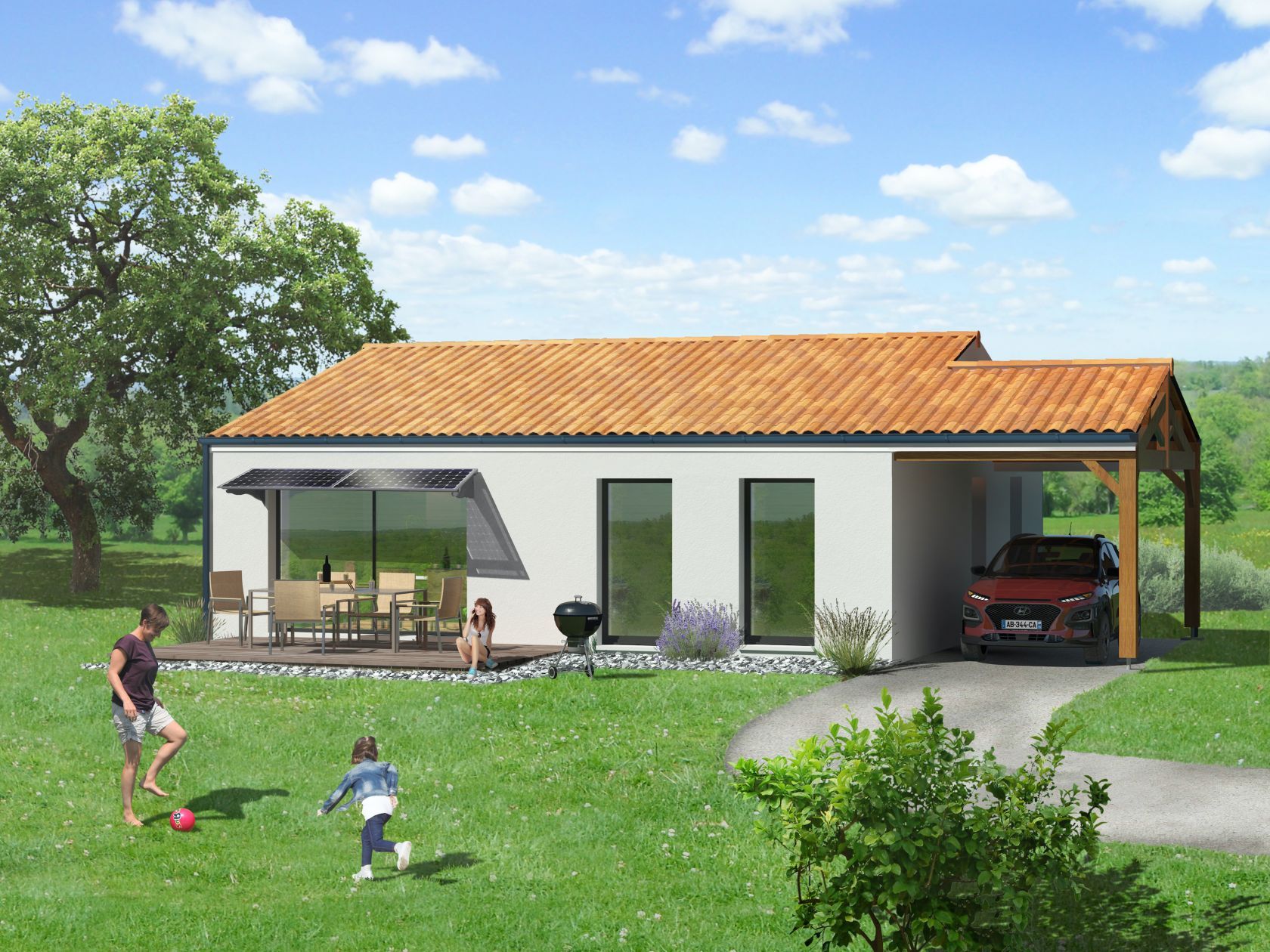 Projet de construction d'une maison 89.33 m² avec terrain à PORNIC (44)