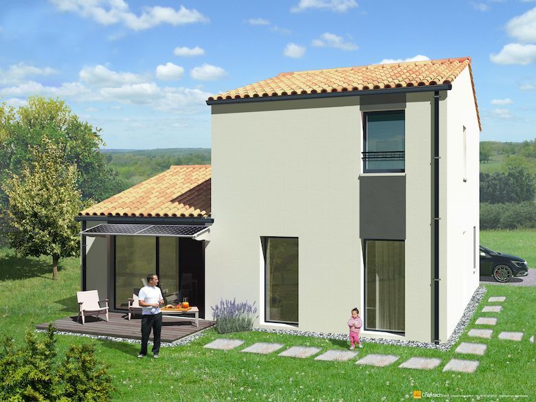 Projet de construction d'une maison 118.11 m² avec terrain à NORT-SUR-ERDRE (44)