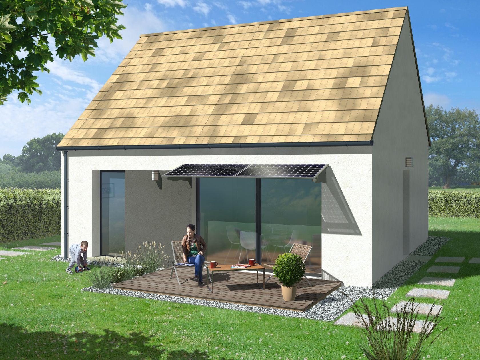 Projet de construction d'une maison 49.47 m² avec terrain à CHAUMES-EN-RETZ (44)