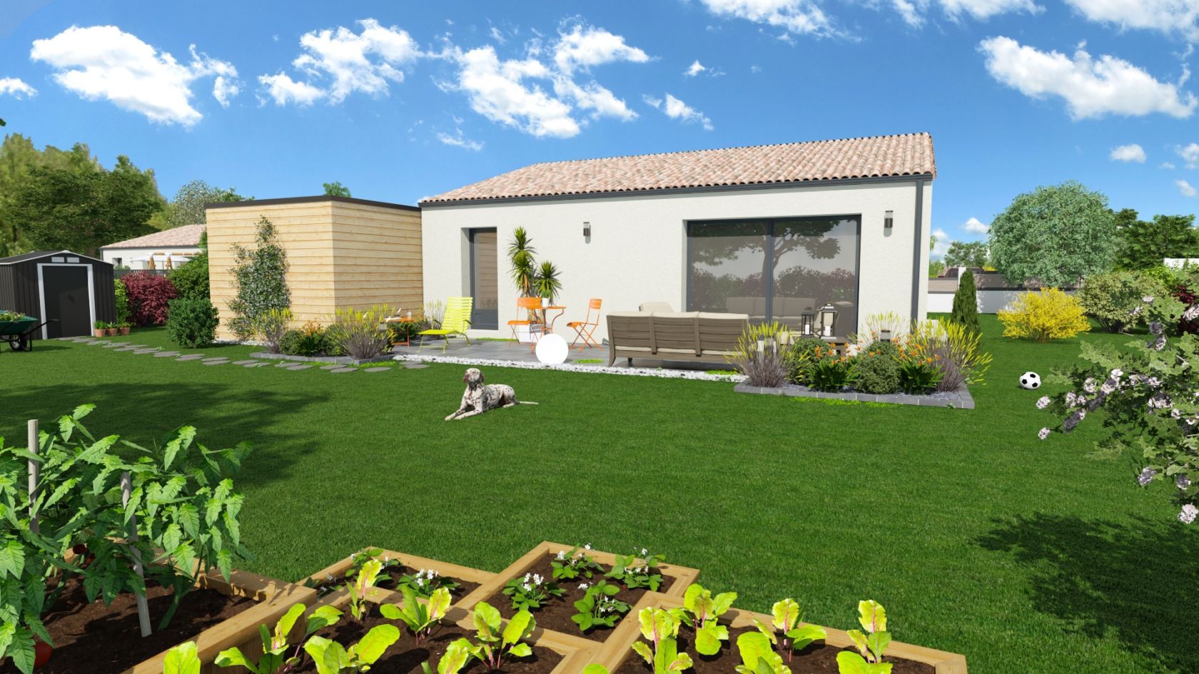 Projet de construction d'une maison 80 m² avec terrain à CERNAY (86)