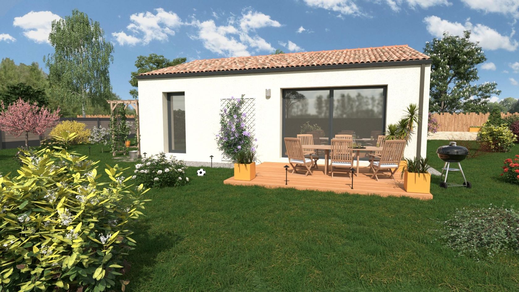 Projet de construction d'une maison 60 m² avec terrain à JAUNAY-MARIGNY (86)