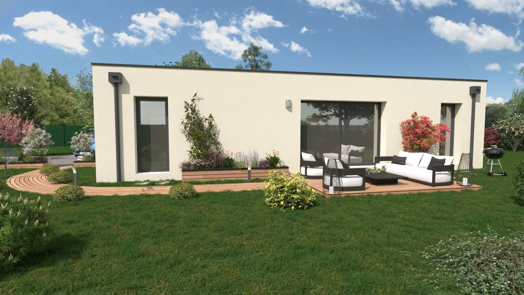 Projet de construction d'une maison 88 m² avec terrain à SAVIGNY-LEVESCAULT (86)