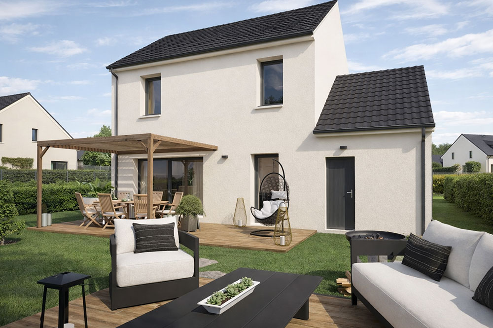 maison 90m2 avec 1 étage