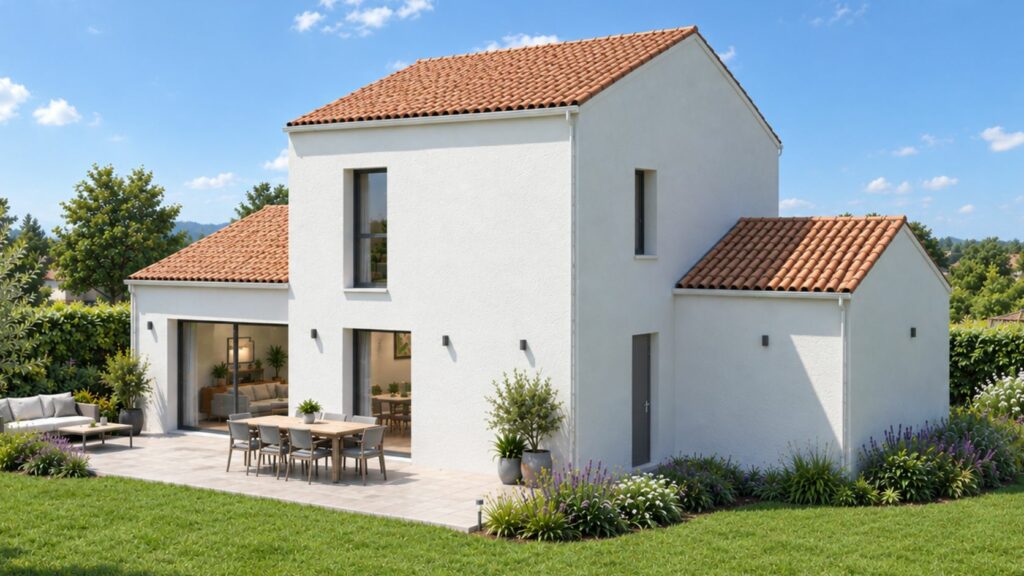 arrière maison de 120m2 modèle optima 120 r+1