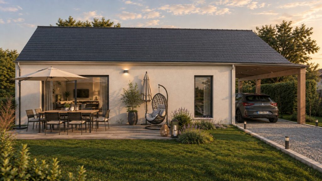 arrière maison 80m2 avec 2 chambres