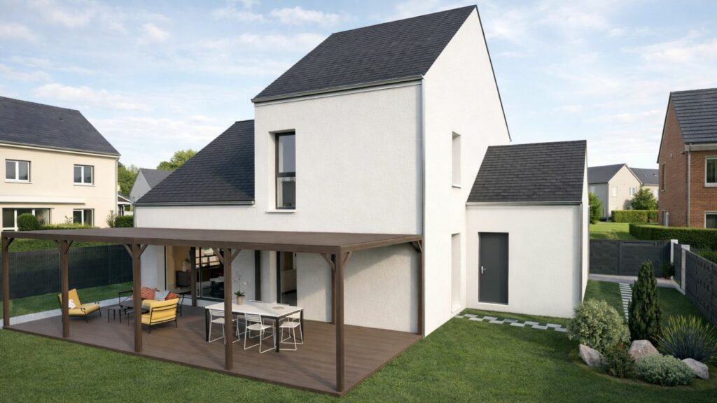 arrière maison de 110m2 avec terrasse