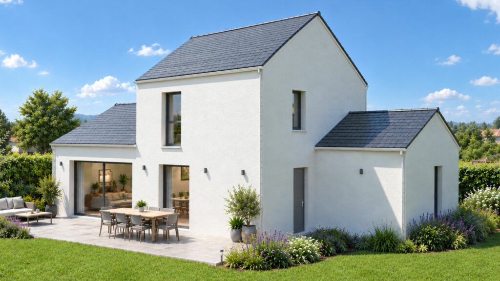 arrière maison de 120m2 modèle optima 120 r+1