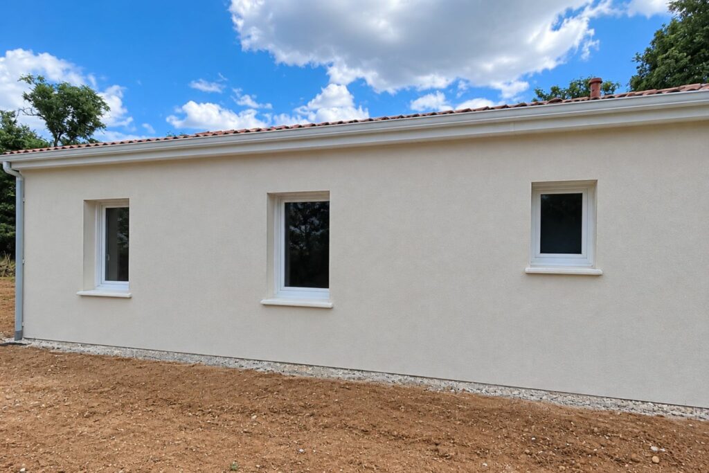 arrière maison neuve de 80m2 2 chambres