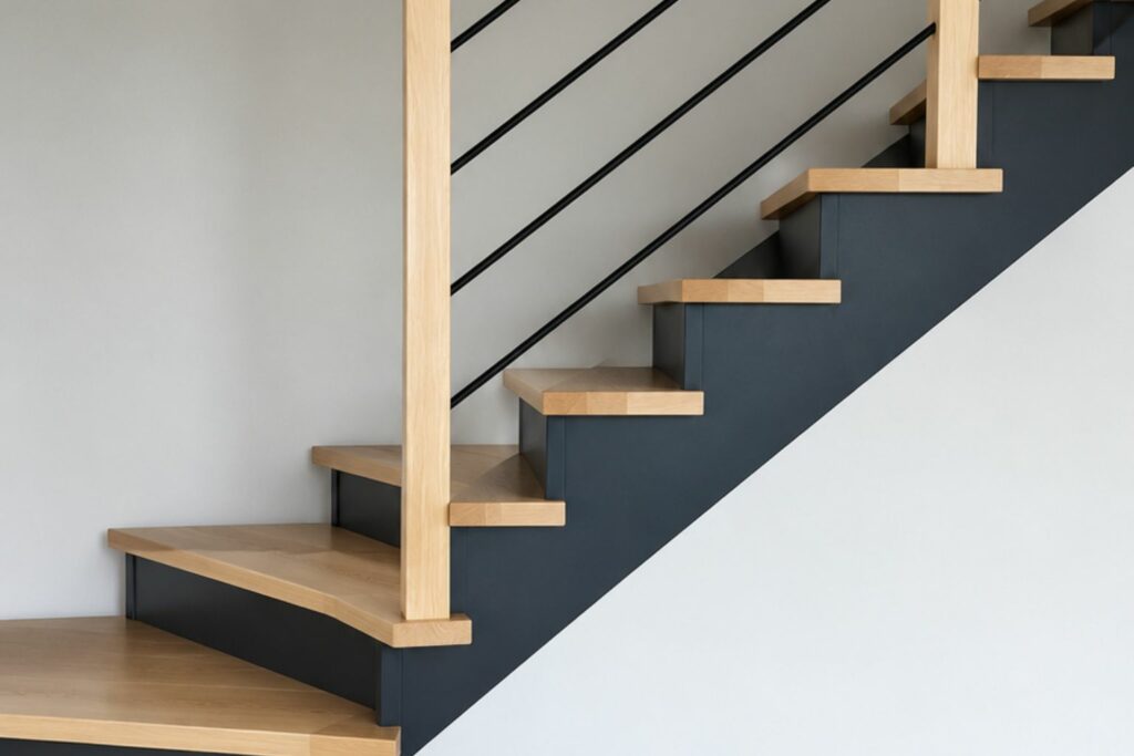 escalier moderne et pas cher dans maison neuve