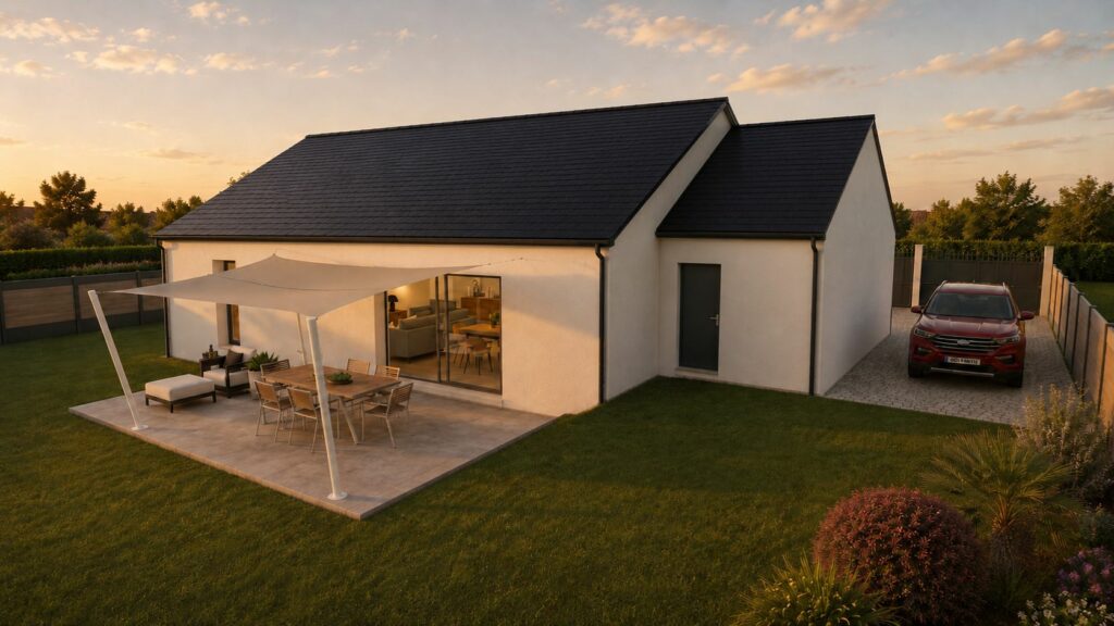 façade arrière maison de 90m2