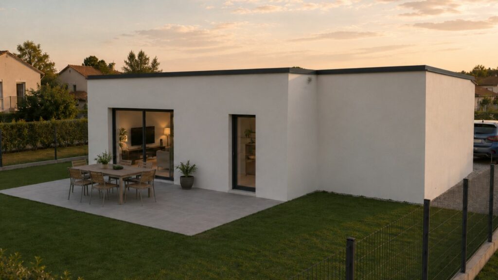 maison 50m2 à toit plat