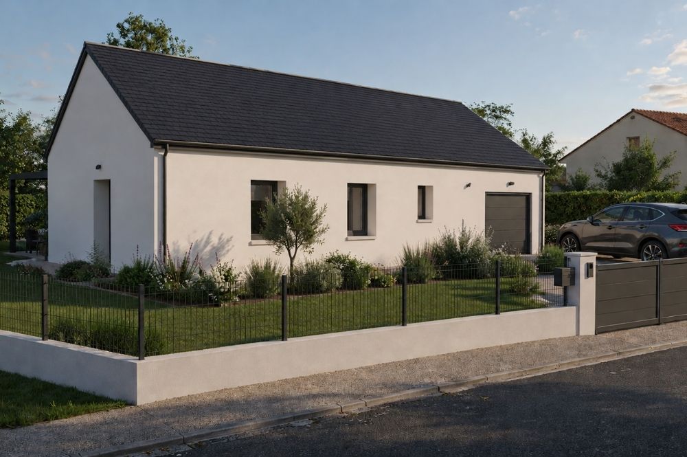maison de 60m2 toit en ardoise