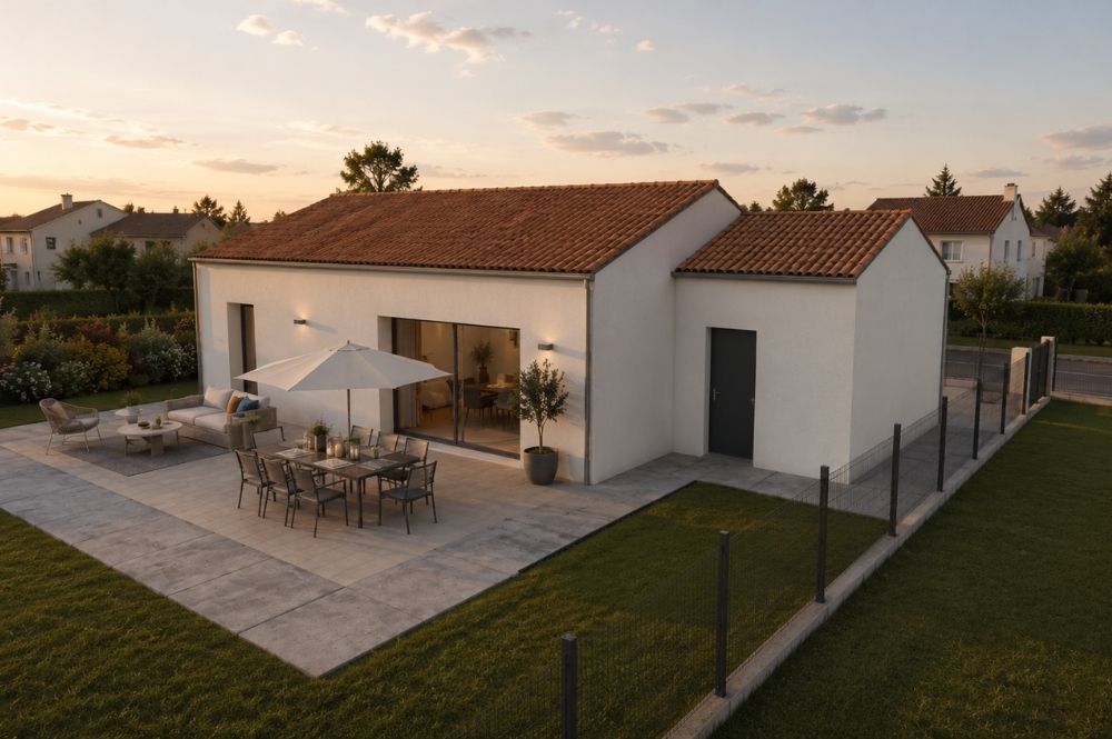 maison de 70m2 avec 2 chambres