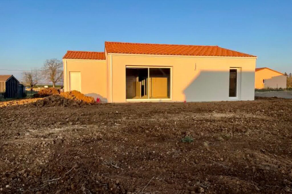 maison neuve avec grande pièce de vie