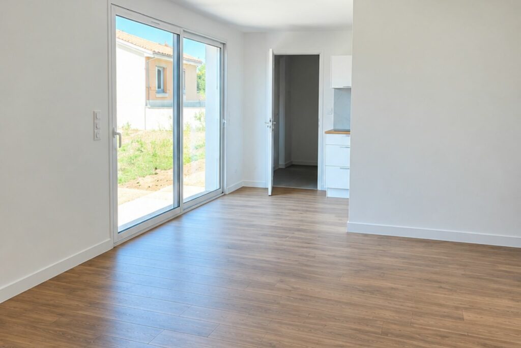 pièce de vie de 30m2 lumineuse