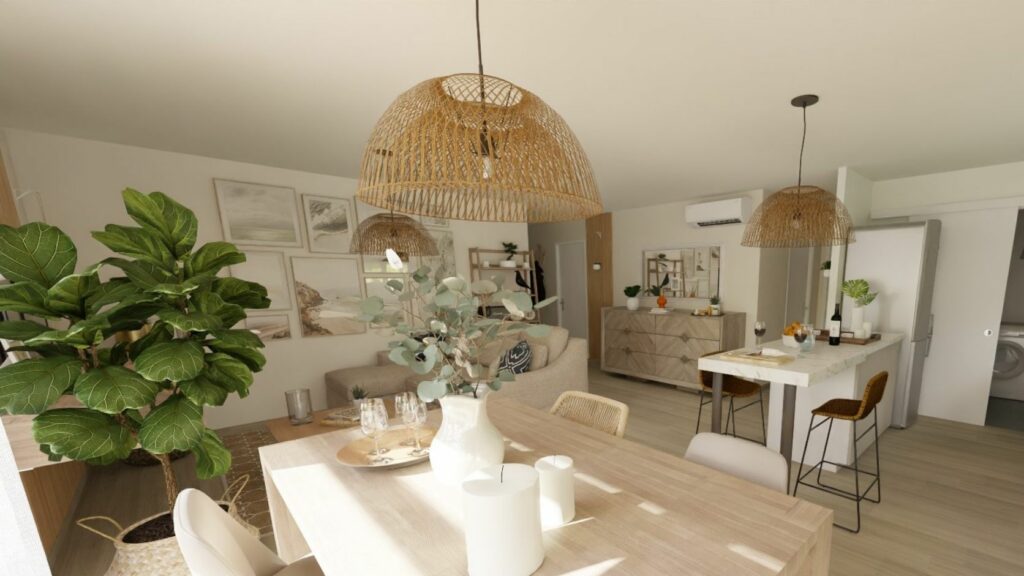 piece de vie maison de 95m2.